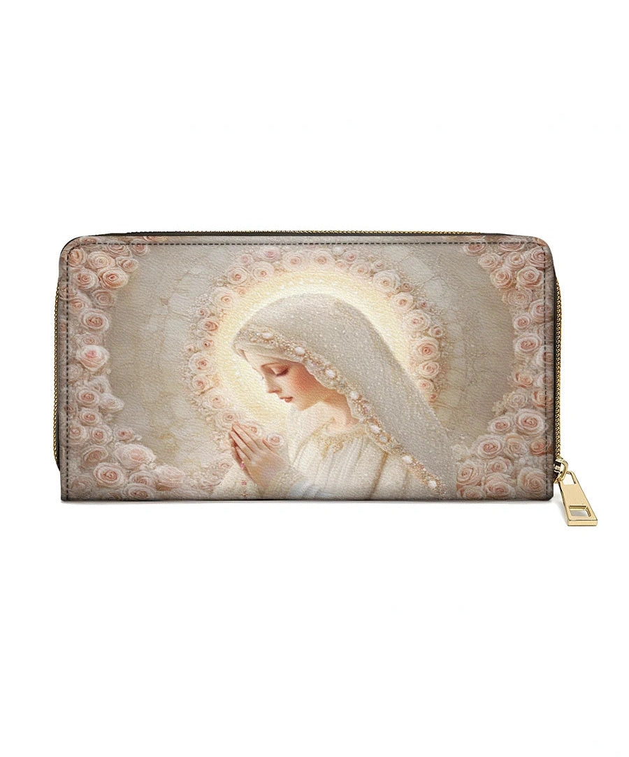  Rose Halo Devotion - Leather Wallet Purse