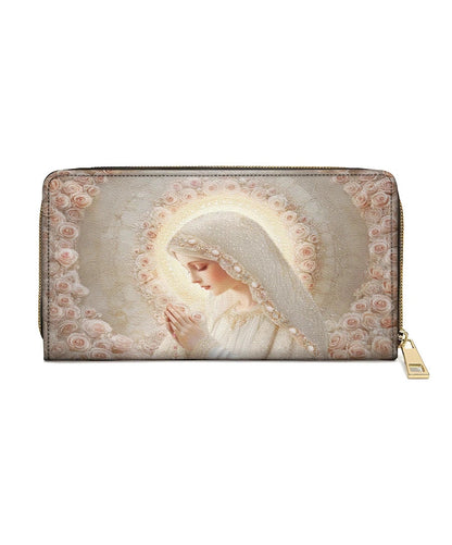  Rose Halo Devotion - Leather Wallet Purse
