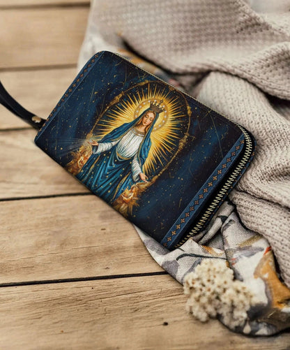  Celestial Devotion Leather Wallet Purse