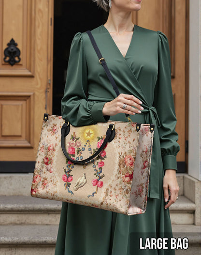  Roses of the Rosary Leather Bag