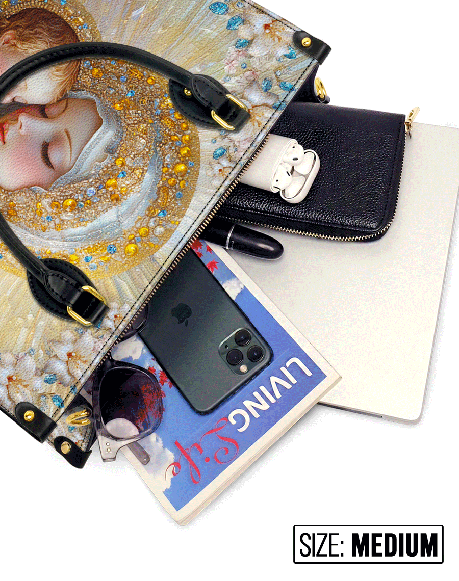  Divine Grace and Serenity Leather Bag