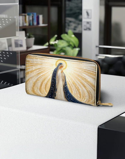  Our Lady’s Eternal Glow Leather Wallet Purse
