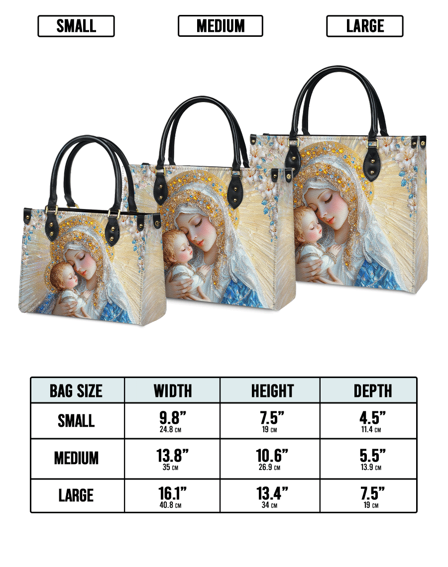  Divine Grace and Serenity Leather Bag