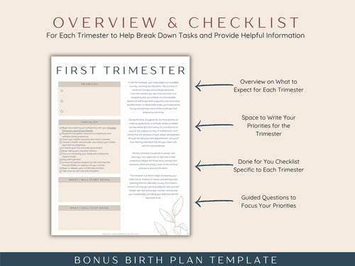 Pregnancy Checklist Bundle